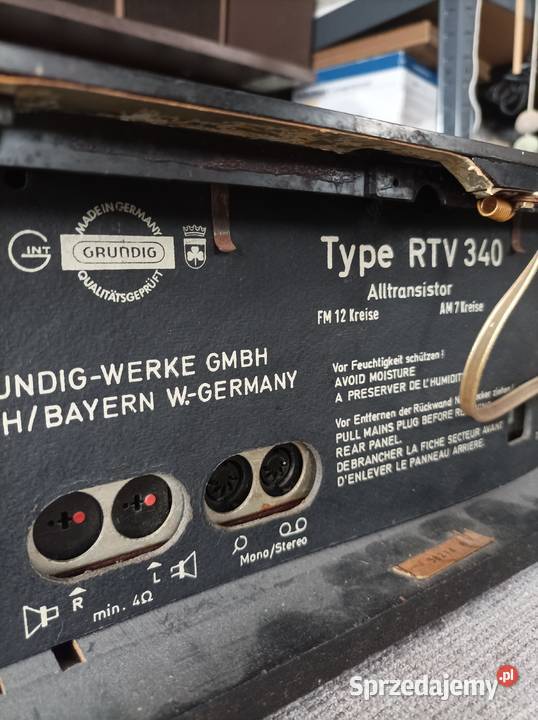 Grundig RTV 340 niemiecki amplituner vintage Amplitunery Płock