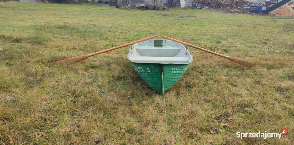 Łódka na ryby z wiosłami wielkopolskie Zagórów sprzedam