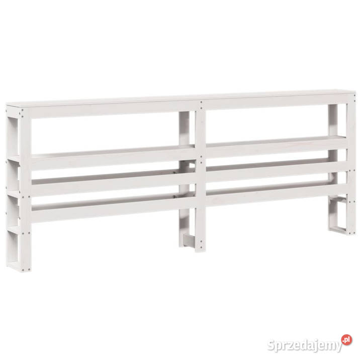 Łóżko bez materaca białe lite drewno sosnowe 206cm mazowieckie