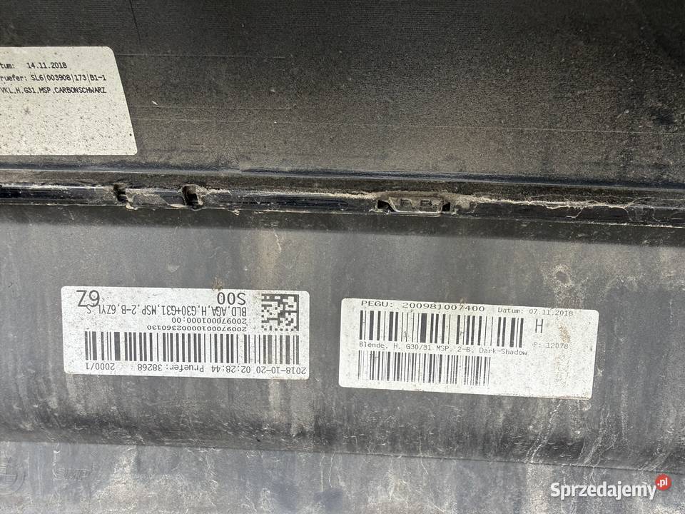 Zderzaki BMW g30 31 2018 m pakiet Zderzaki