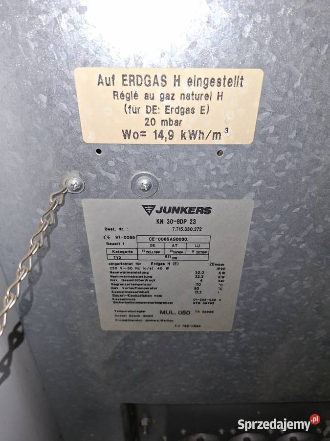 SPRZEDAM PIEC GAZOWY JUNKERS SUPRASTAR Legionowo