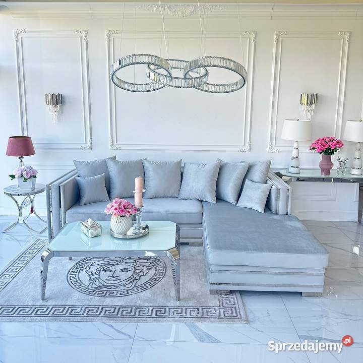 Żyrandol ECLIPSE Srebrny Lampa Wisząca Podłużna mazowieckie Warszawa