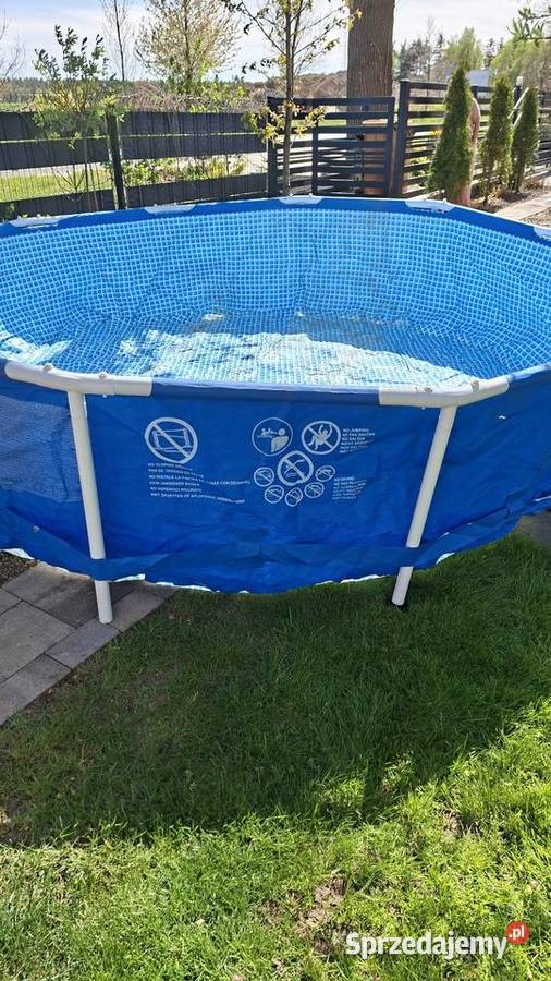 Basen duży 350 m z pokrowcem bez pompy stan
