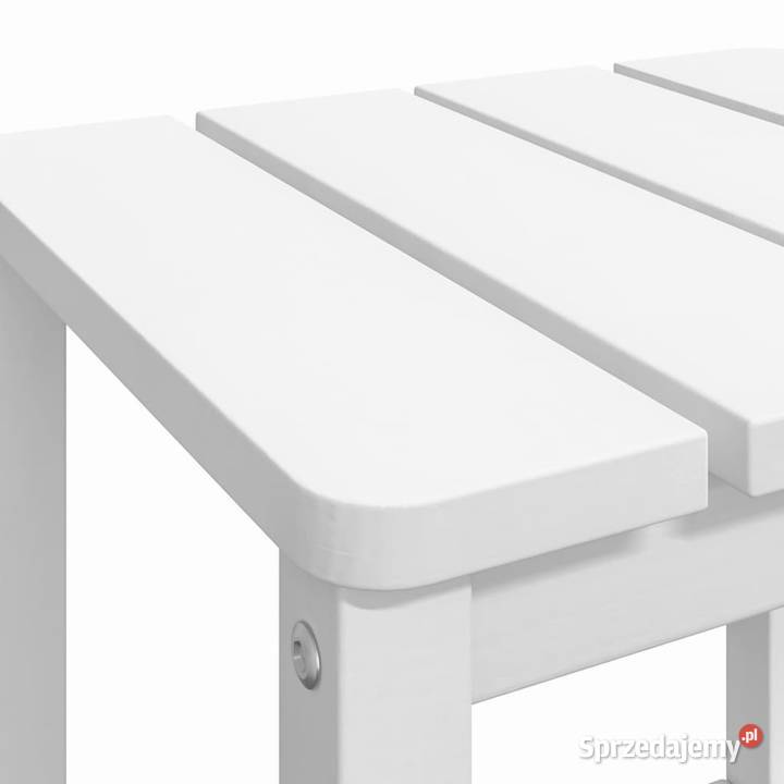 Stolik ogrodowy Adirondack biały 38x38x46 HDPE