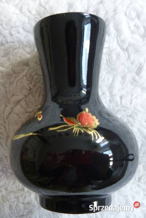 Ceramiczny wazonik z kwiatowym deseniem 10 Ceramika i szkło Warszawa