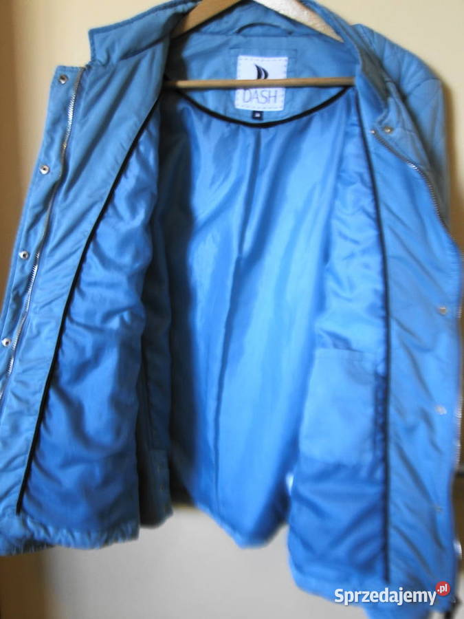 Ładna przejściowa kurtka 4244 niebieski Odzież damska Warszawa