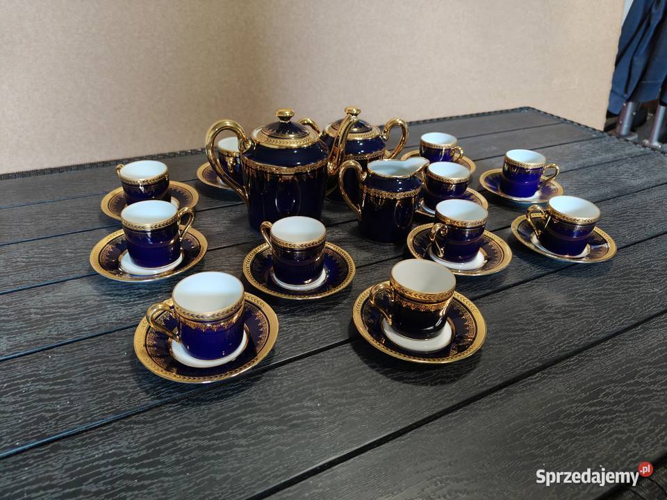 Zestaw kawowy 12 osób Porcelana Limoges France Porcelana i szkło Aleksandrów Łódzki