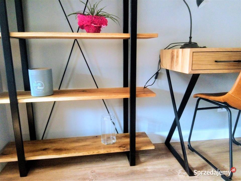 Regał z półkami Dębowymi Loft 200cm Białystok sprzedam