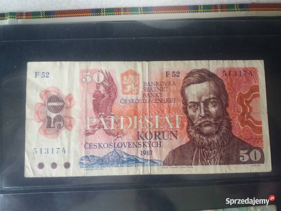 Banknot Czechosłowacja Będzin