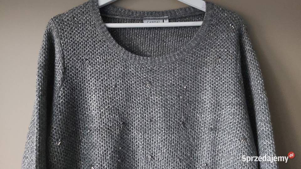 Elegancki sweter Canda zdobiony rozmiar ML Lublin