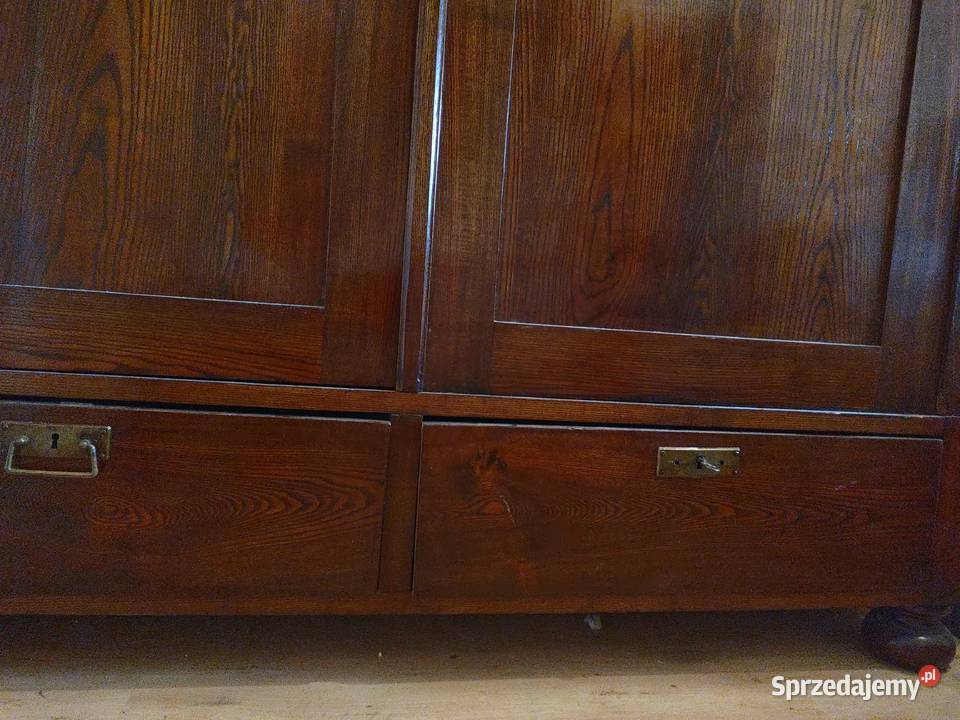 Stara drewniana szafa w stylu Biedermeier Warszawa