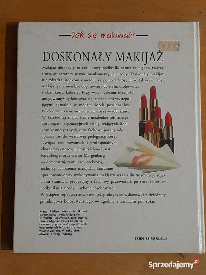 Książka Poradnik Doskonały makijaż 1994 używana Dąbrowa Górnicza