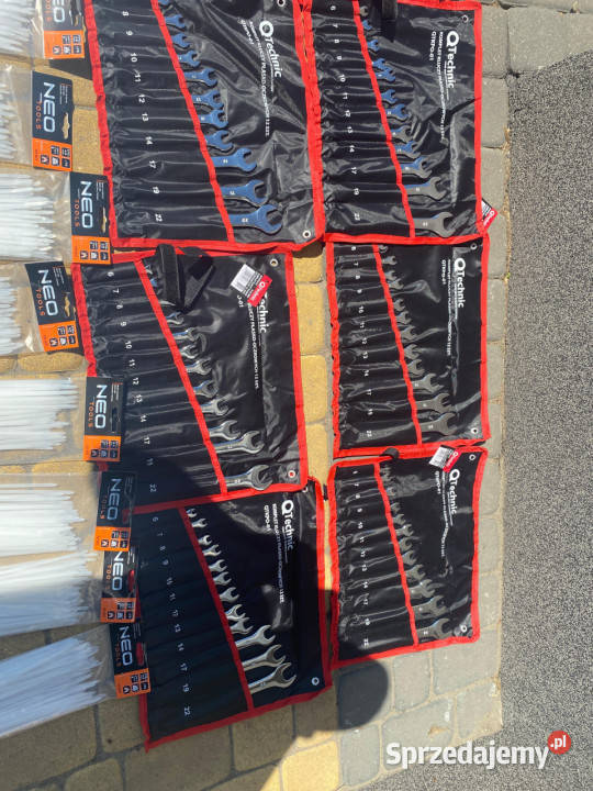 Zestaw NOWYCH narzędzi 8 kompletów kluczy płasko nie Ruda