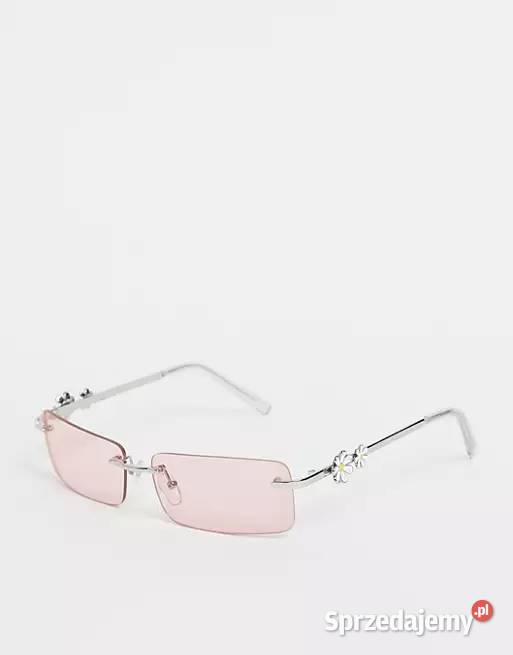 ASOS Rożowe zdobione okulary Kraków
