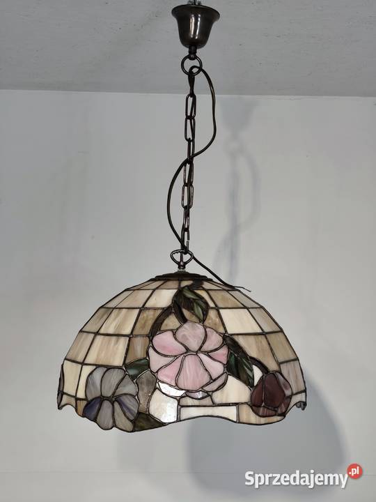 Lampa Sufitowa Witraż w Stylu Tiffany łódzkie Poddębice