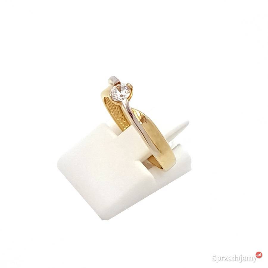 Pierścionek r10 Złoty pr333 classic z jednym