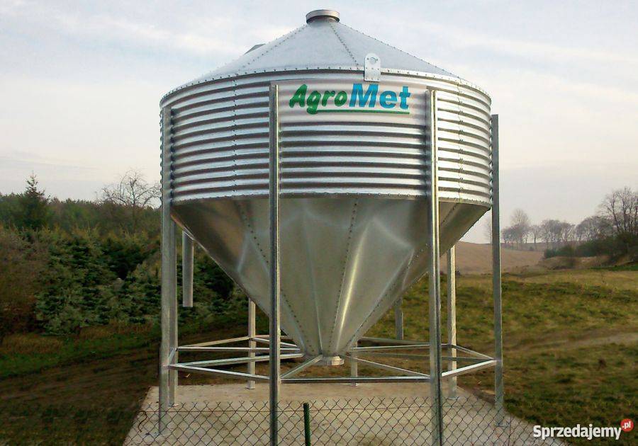 Silos silosy paszowe do zboża materiałów sypkich nieuszkodzony Rogóźno