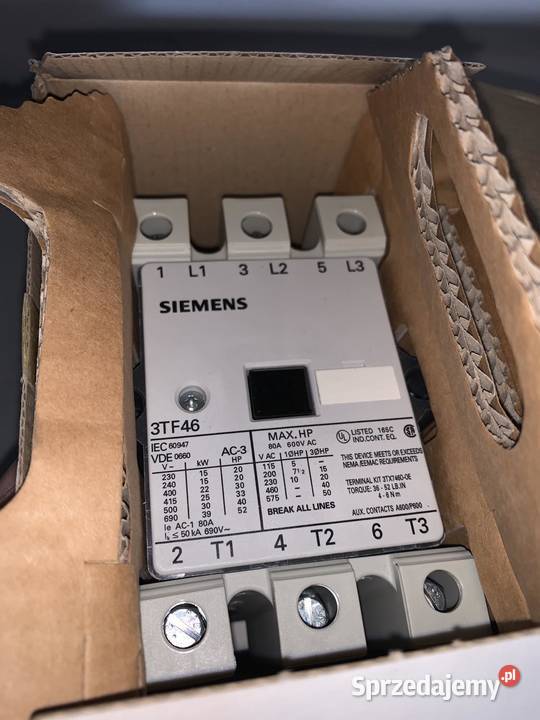 Siemens 3TF46 220AP0 Stycznik 230V 22kW Warszawa sprzedam