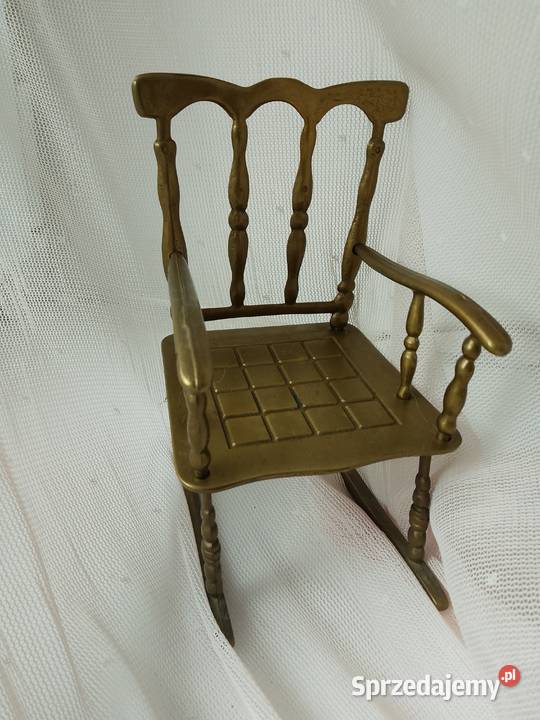 fotel lalki mosiądzozdoba