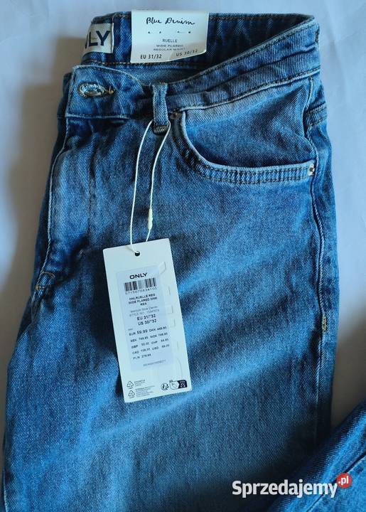 Jeansy szerokie nogawki Only L 3132 nowe z metką Myślenice