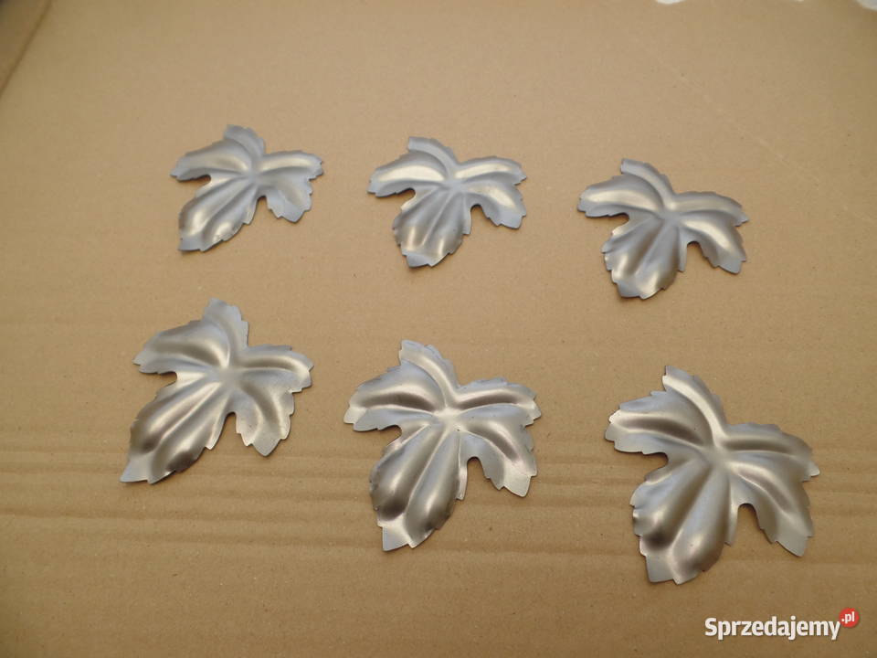 liść stalowy tłoczony odcienie szarości Częstochowa