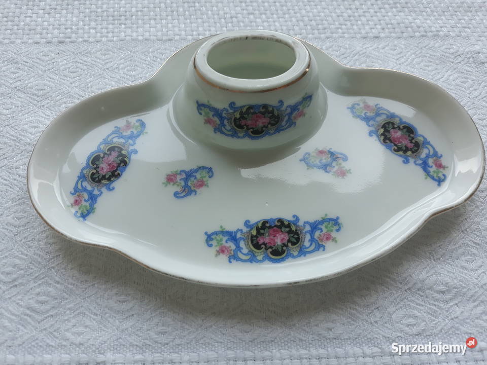 zabytkowy porcelanowy damski kałamarz antyk cudo Gdańsk sprzedam