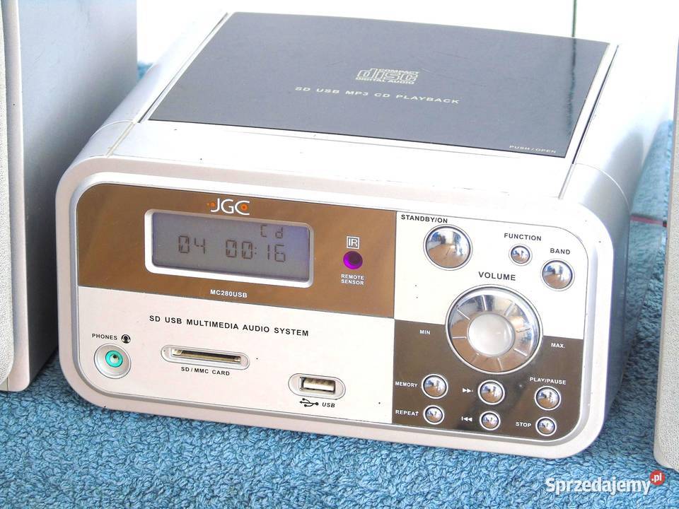 Wieża JGC CD USB mp3 kolumny sprawna DOSTAWA Jasło