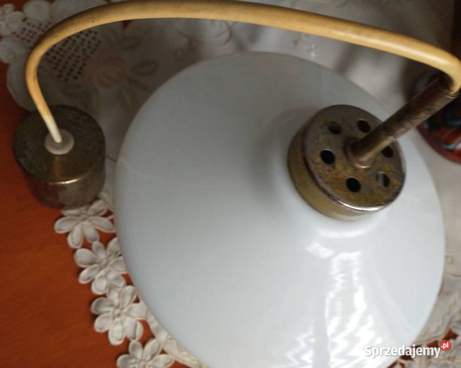 Lampa sufitowa z PRLu Polam Radom typ 761 Antyki wielkopolskie Krotoszyn sprzedam