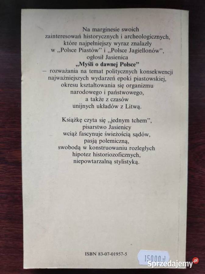 Paweł Jasienica Myśli o dawnej Polsce Trzej świętokrzyskie Kielce