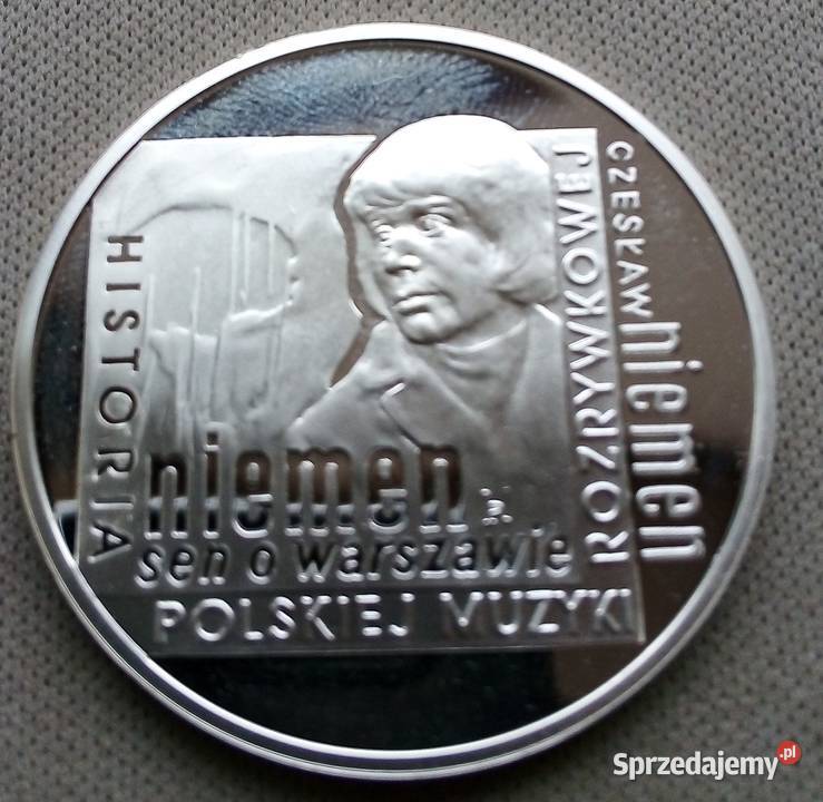POLSKA10 2009 rSREBRO 925LCZESŁAW NIEMEN Numizmatyka Legionowo