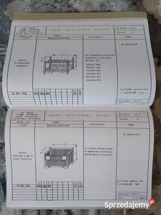 Ursus katalog palet oryginał Lublin