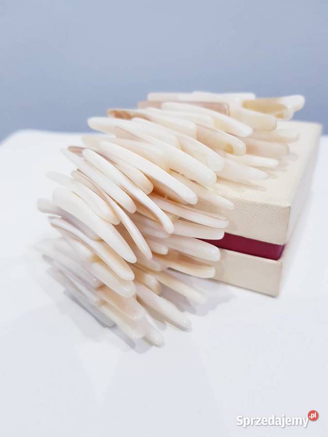 Beżowobrązowa bransoletka z masy perłowej Dąbrowa Górnicza