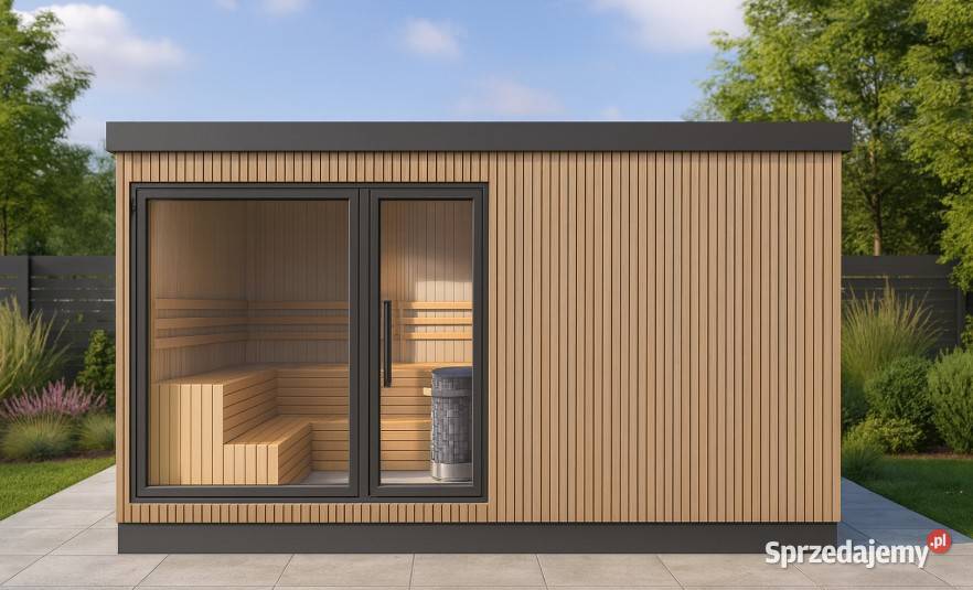 Sauna ogrodowa z domkiem gospodarczym 500x245 Oświęcim
