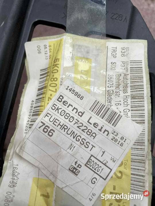 VW GOLF VI ŚLIZG MOCOWANIE REFLEKTORA PRAWEGO Kozy