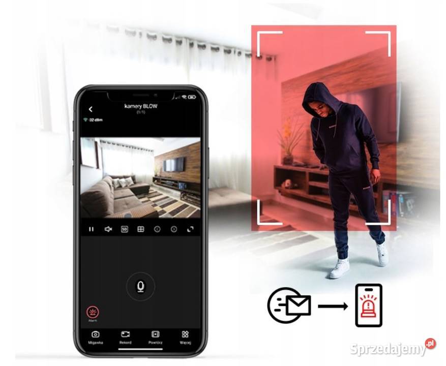 Mini Kamera Szpiegowska IP WIFI Monitoring 2MPX Kamery Białystok