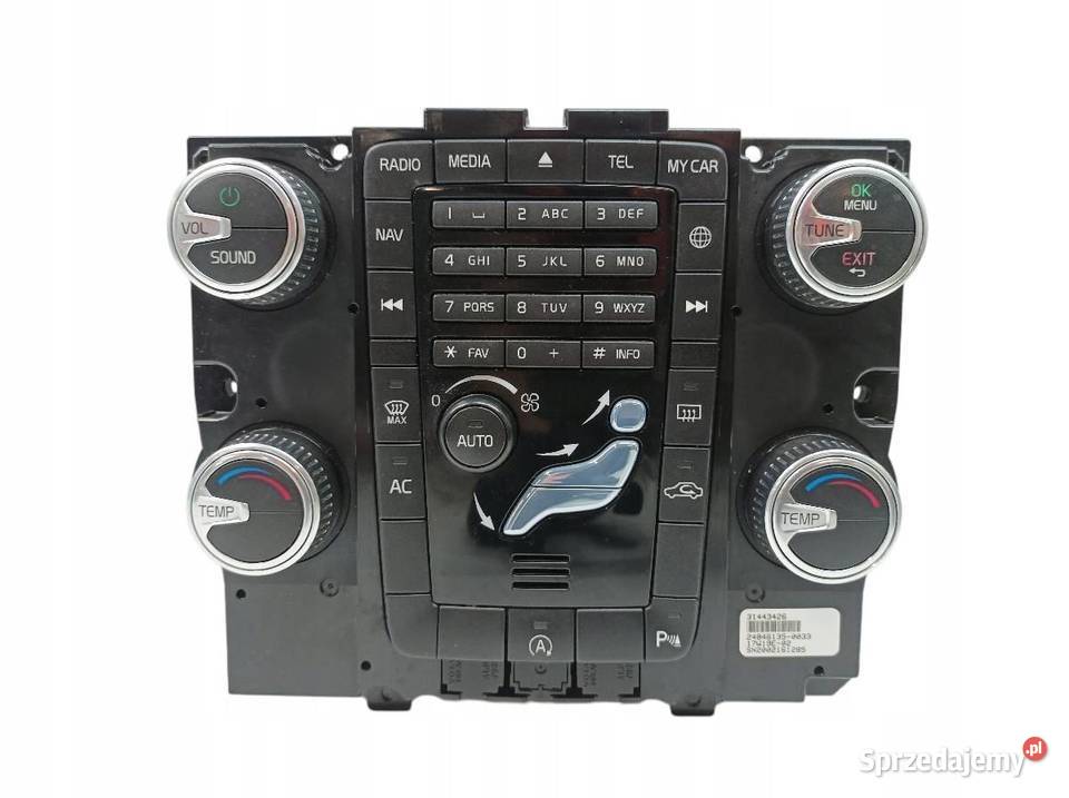 PANEL STEROWANIA 31443426 Volvo V60 I 2010