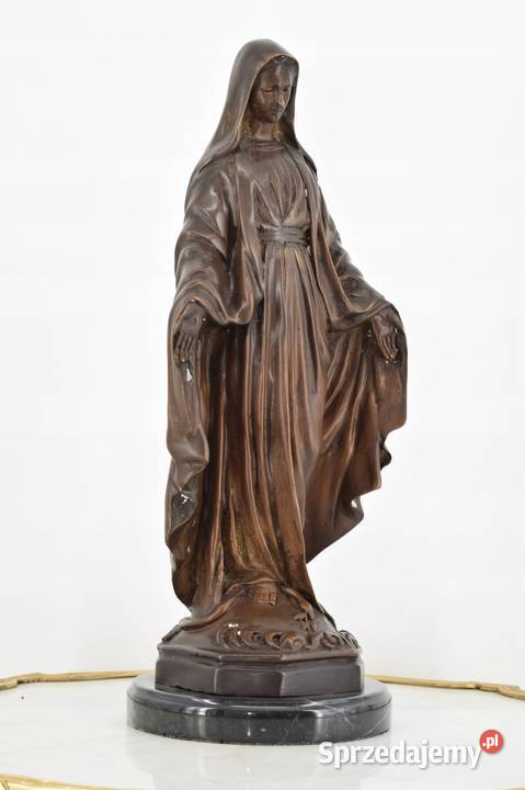Maryja Matka Boża Madonna Figura z Brązu Rzeźba Kraków