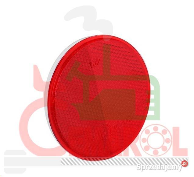 Odblask czerwony 78mm przykręcany Pozostałe pomorskie Kobylnica