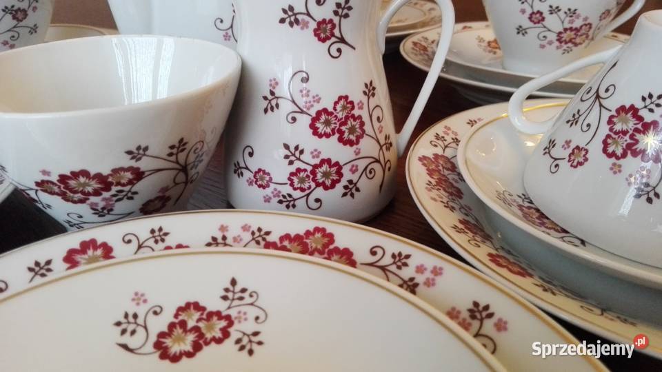 Serwis kawowy deserowy 6osób porcelana LETTIN Białystok