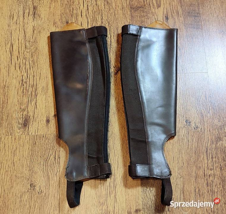 Czapsy oficerkowe z gumami Equi Comfort XS skóra małopolskie Jasień