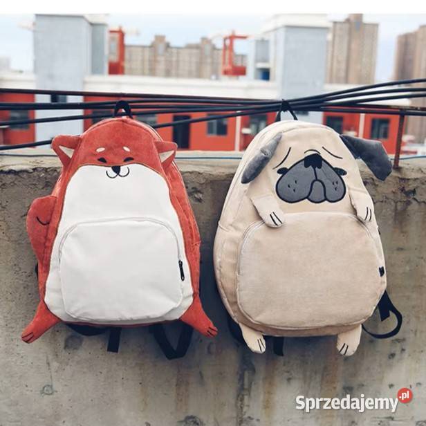 Plecak Sztruksowy Pies Akita Zawiercie