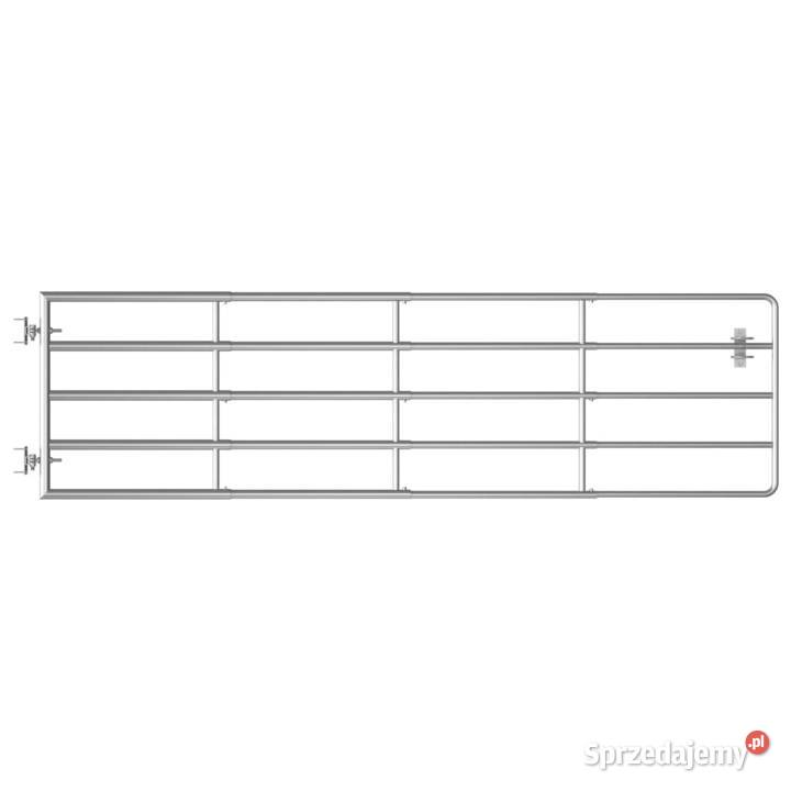vidaXL Brama do zagrody 5 prętów stalSKU145986 mazowieckie Warszawa