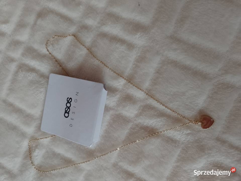 ASOS Ekskluzywny łańcuszek z zawieszką serce Kraków