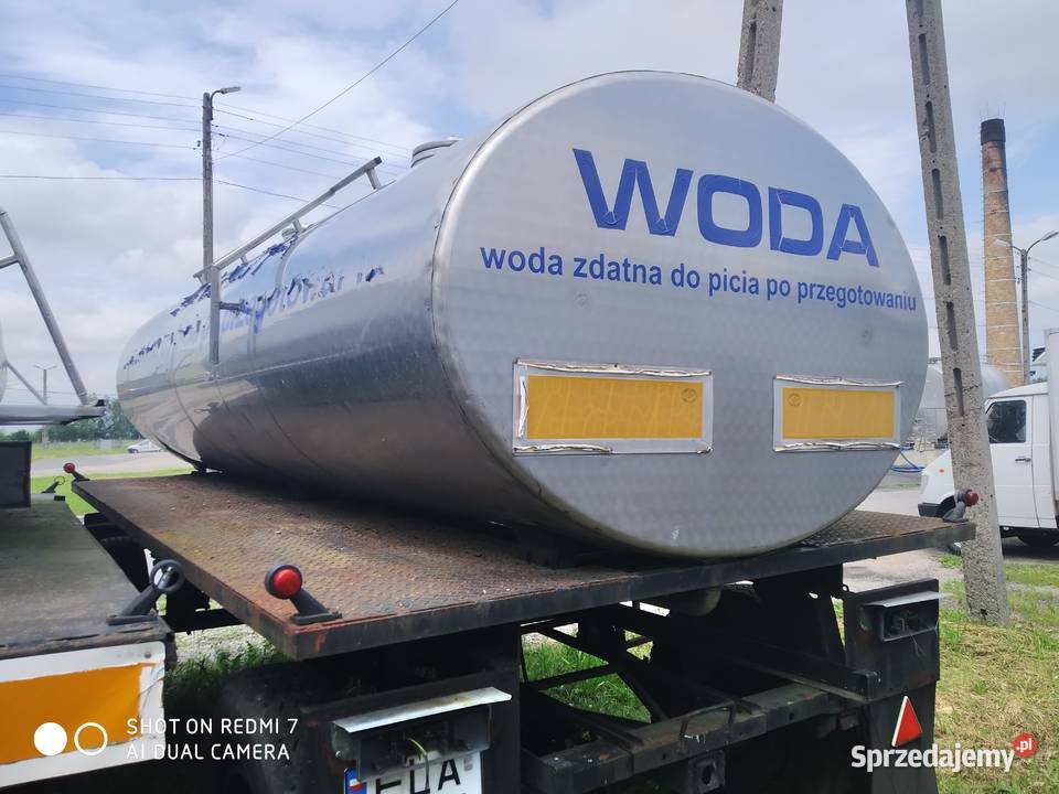 Przyczepa Autosan D 55 cysterna do mleka pełny VAT Łask