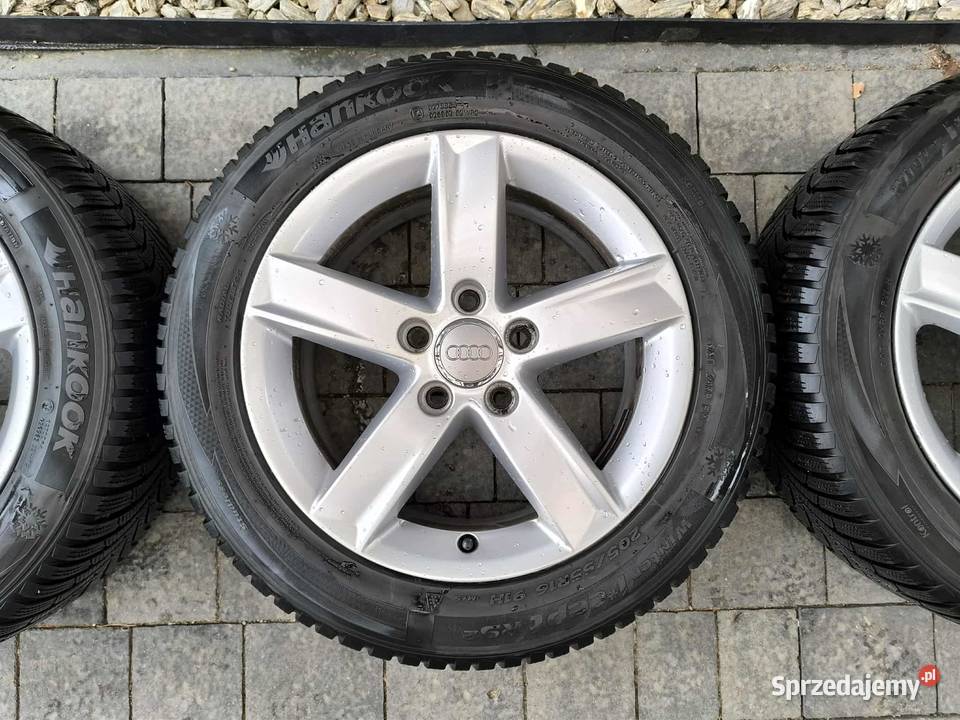 Alufelgi 16 5x112 opony zimowe 22555R16 Audi VW Motoryzacja Brzozów