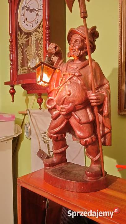 Niespotykana rzeźba figura latarnika halabardnik Krosno