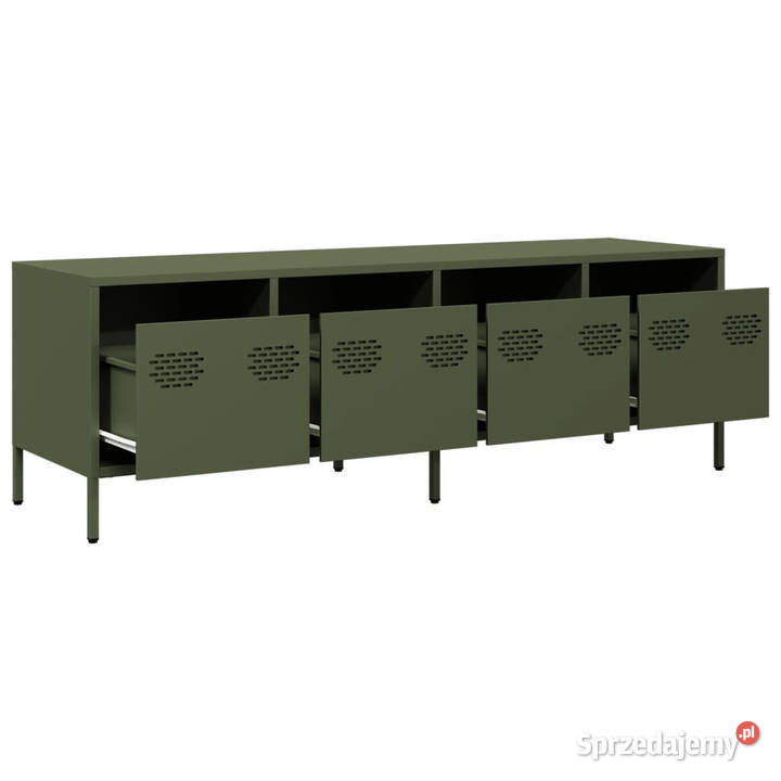 Szafka RTV oliwkowa 135x39x435 stal walcowana na Dom i Ogród mazowieckie