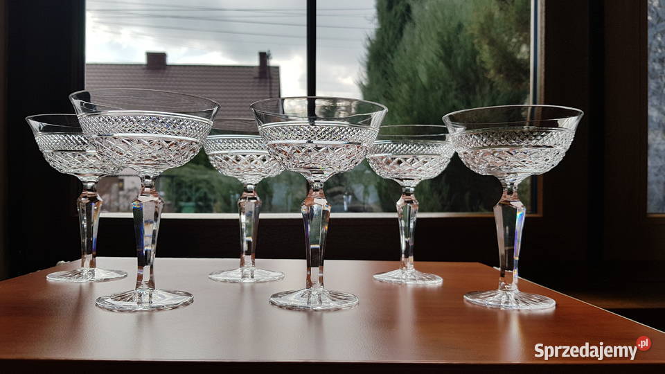 Kryształowe kieliszki do szampana śląskie Dąbrowa Górnicza