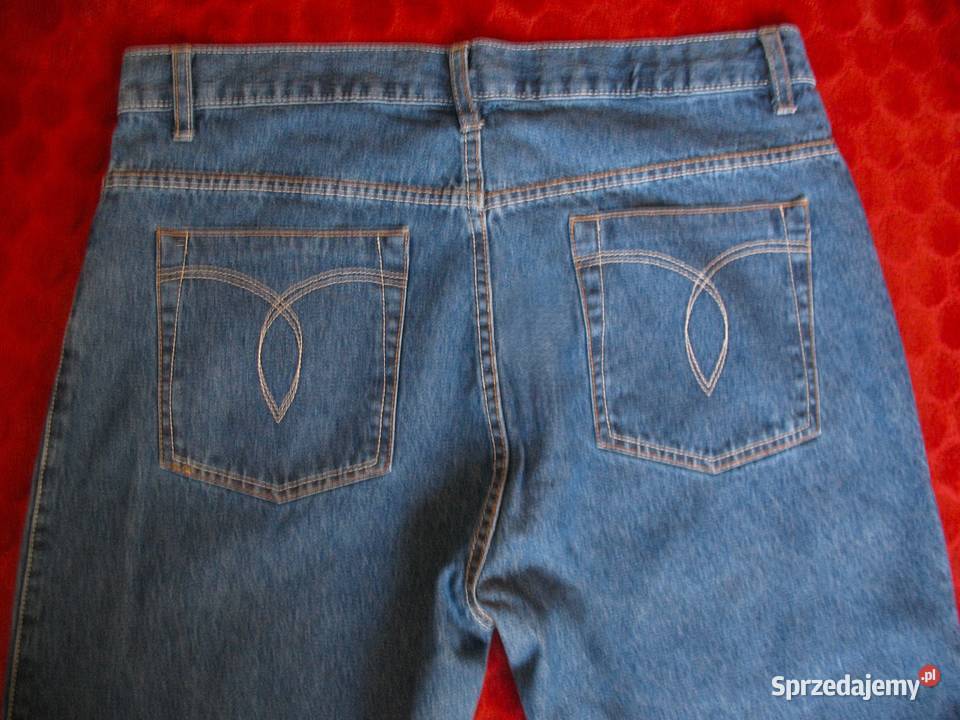 Szorty spodnie bermudy Jeans 44 2XL biodra 110 niebieski Siedlce