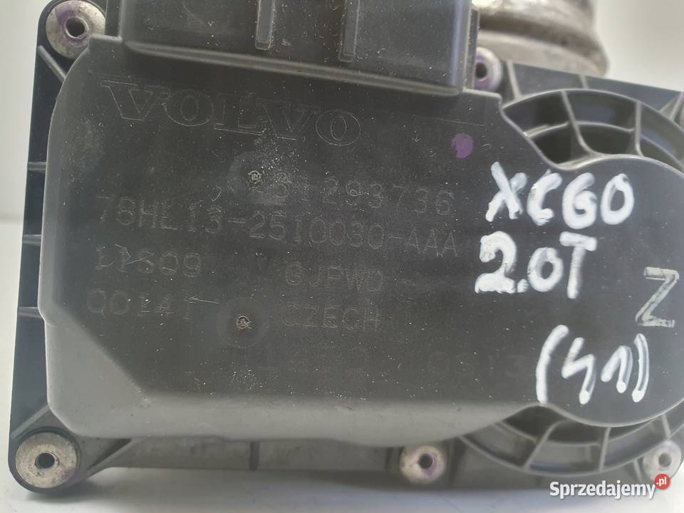 PRZEPUSTNICA Volvo XC60 20 T 31293736 Przepustnice lubelskie Chełm sprzedam